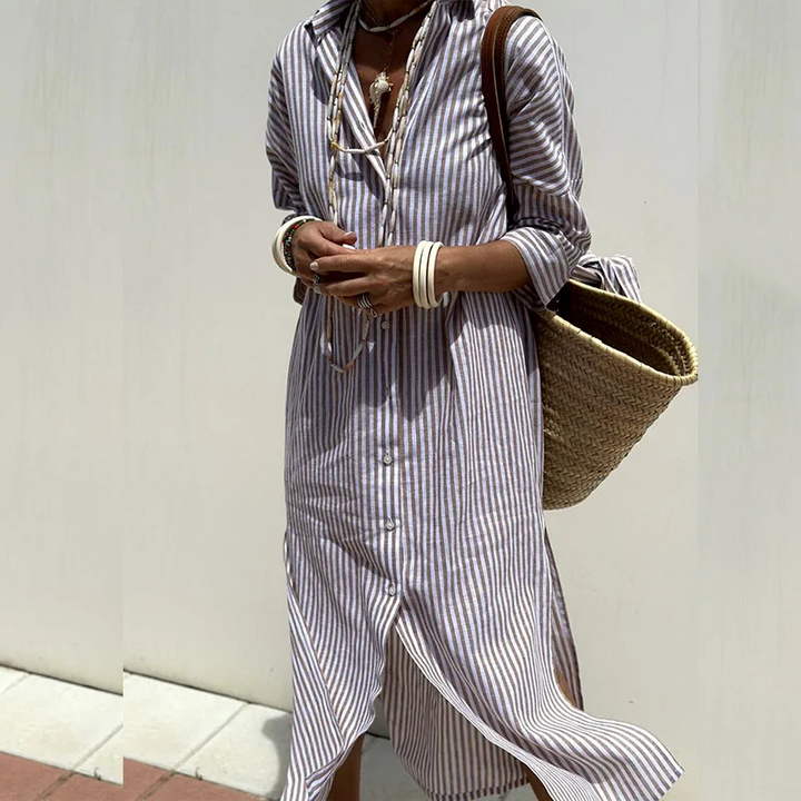 Nyla - Striped dress shirt