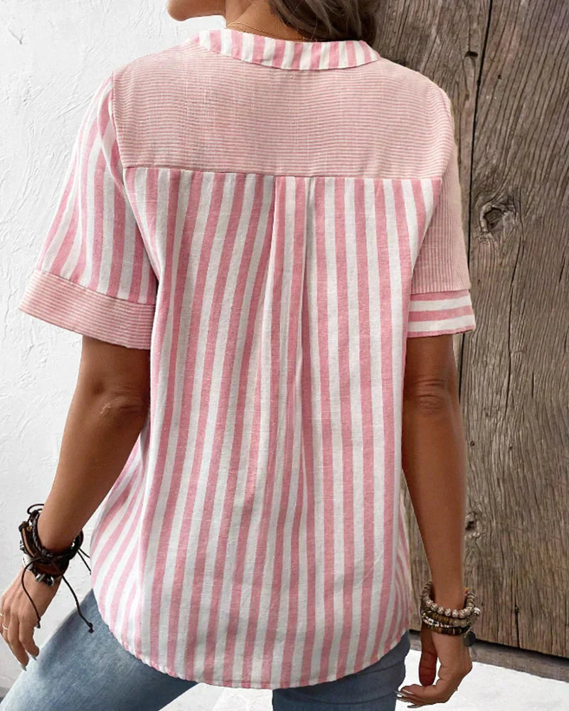 Lola | Soft Striped Blouse